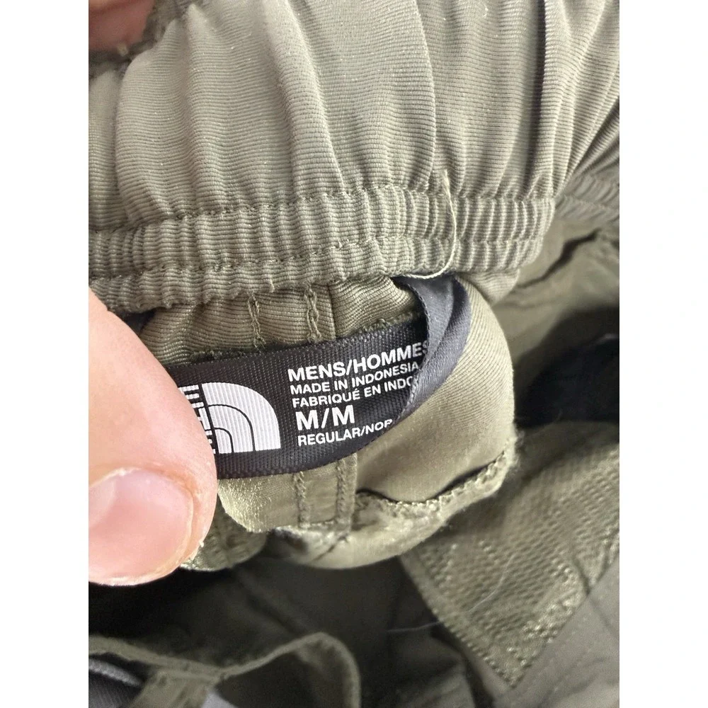 The North Face Paramount Trail Hiking Shorts Men Medium Brown Green Nylon *Read
